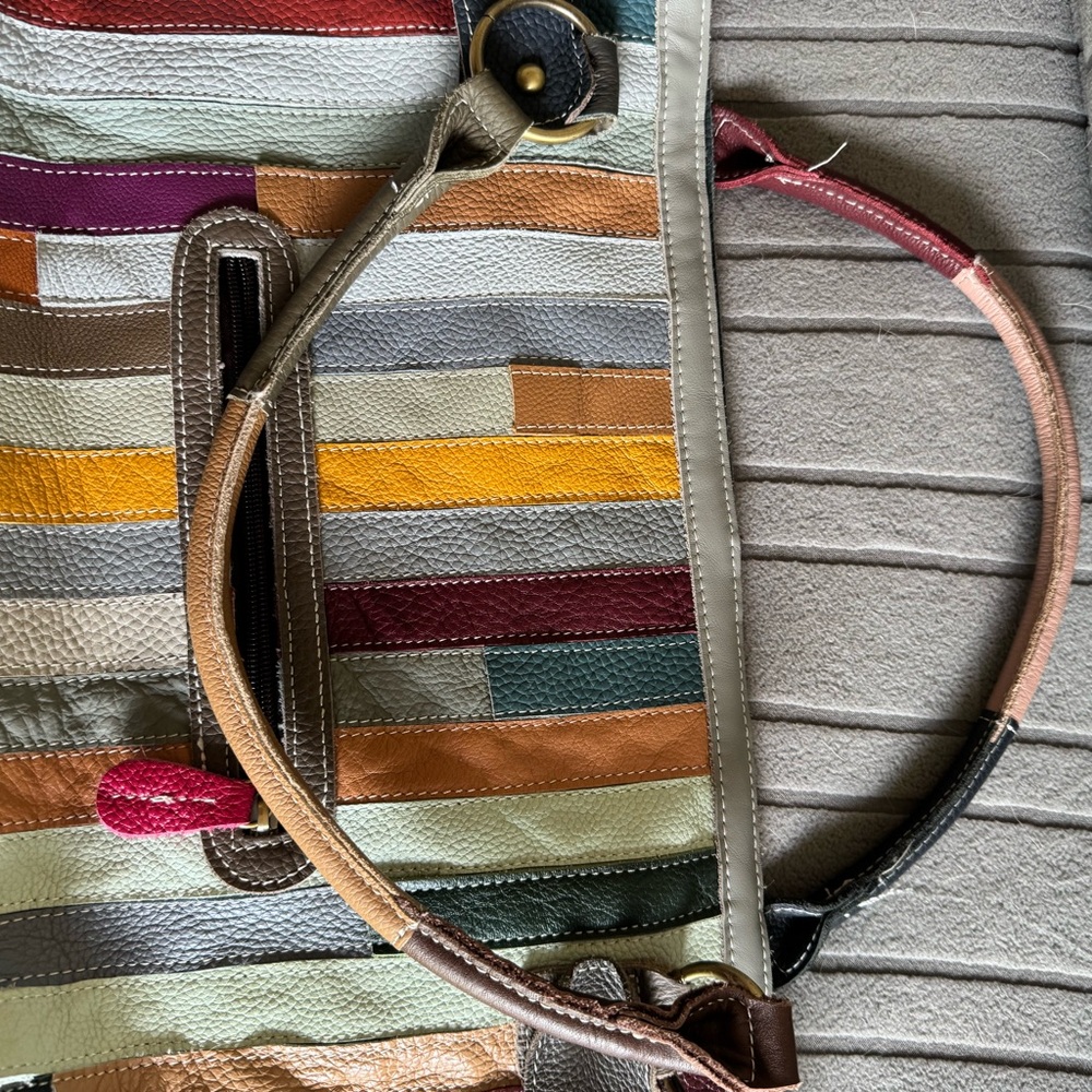 Colorful Patchwork Tote Bag - Picture 12 of 14